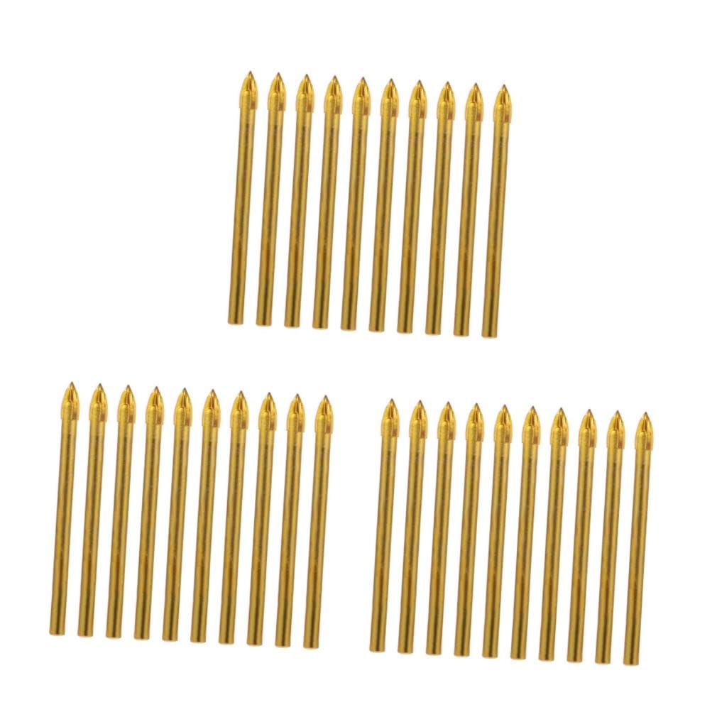 SHINEOFI 3 Set Punte Trapano Per Piastrelle Tungsteno Testa Per Ceramica E Muratura Facile Da Usare E Duraturo 10 Pezzi*3