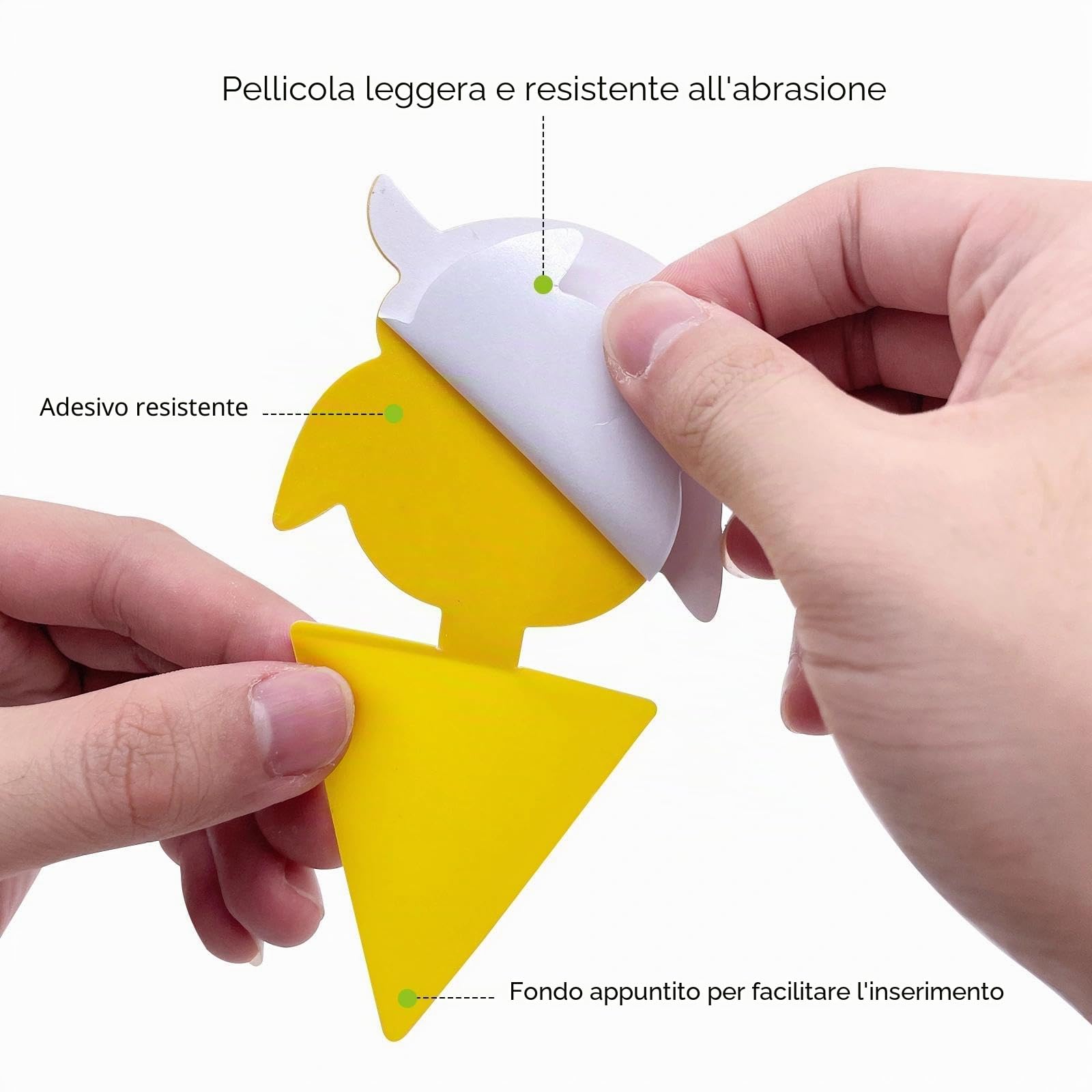 30 PCS Moscerini Piante Interno Adesivi Gialli - Trappola Mosche, Zanzare e Parassiti per Casa, Contro Afidi, Tripidi e Mosche Bianche