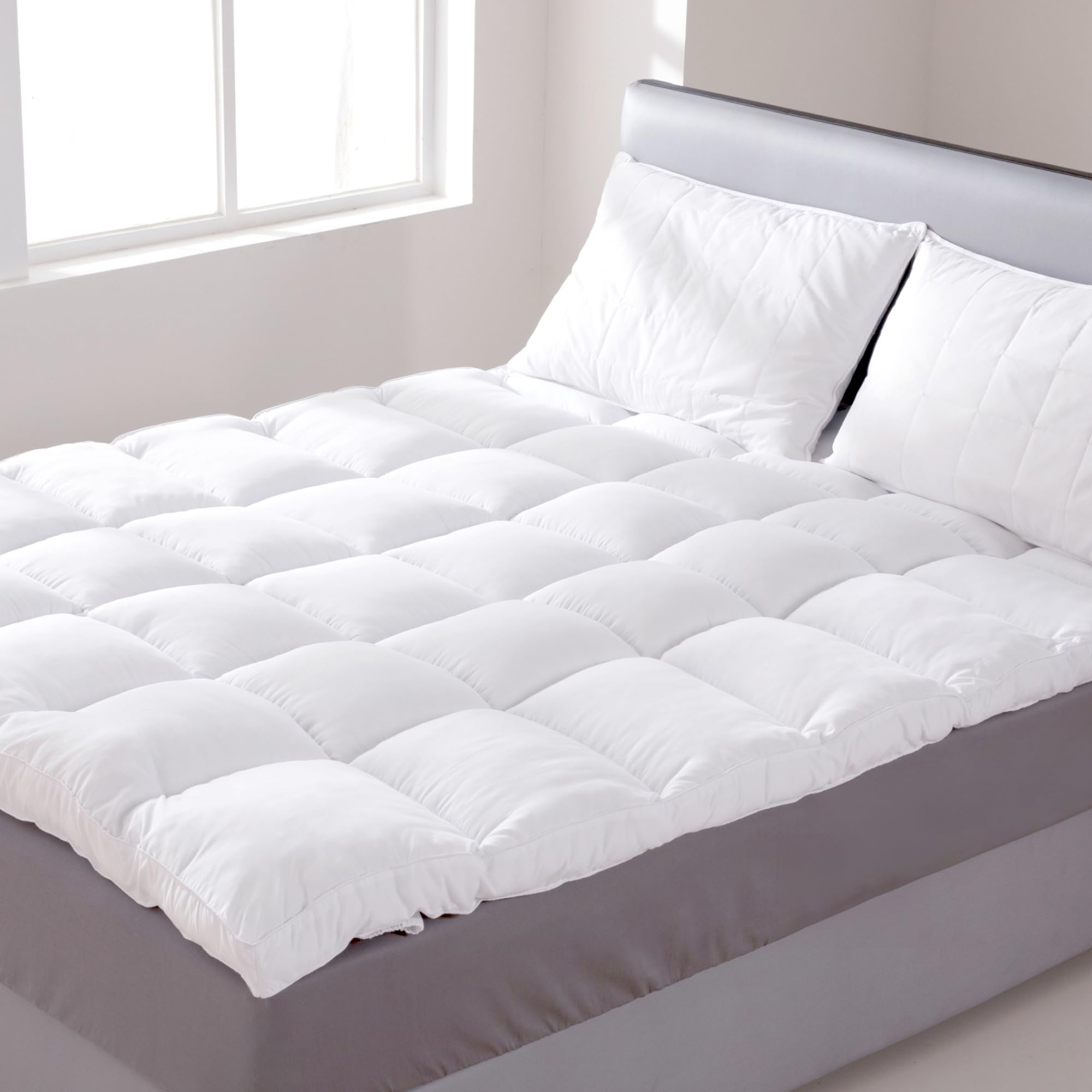Buy Plush Extra Thick Mattress Topper Queen for Softening Firm Mattress