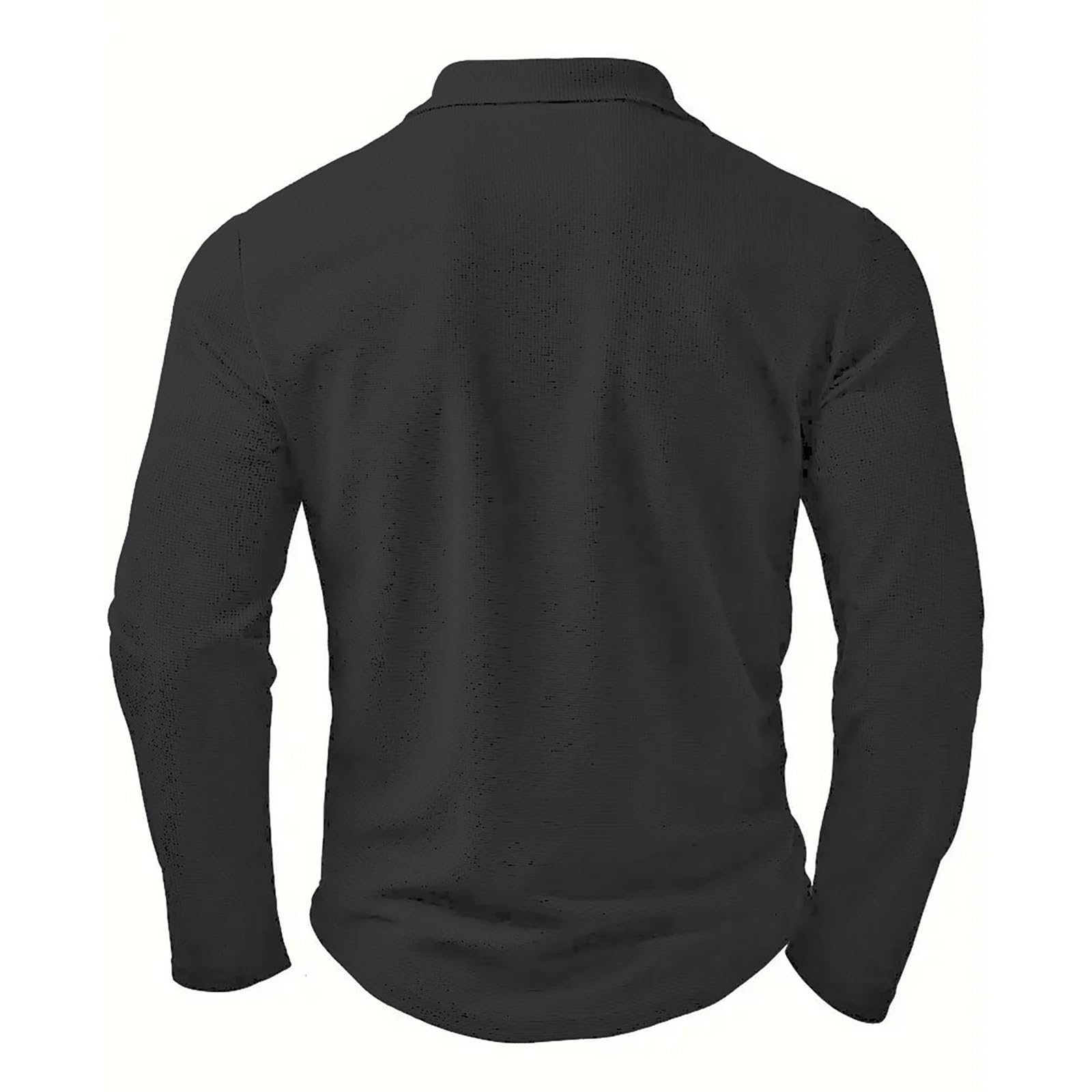 Camisa informal para hombre, patchwork, manga larga, con botones, camisa de negocios, corte regular, camiseta ligera