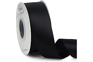 Ribbli Black Satin Ribbon - Adorn Your Creations with Elegance