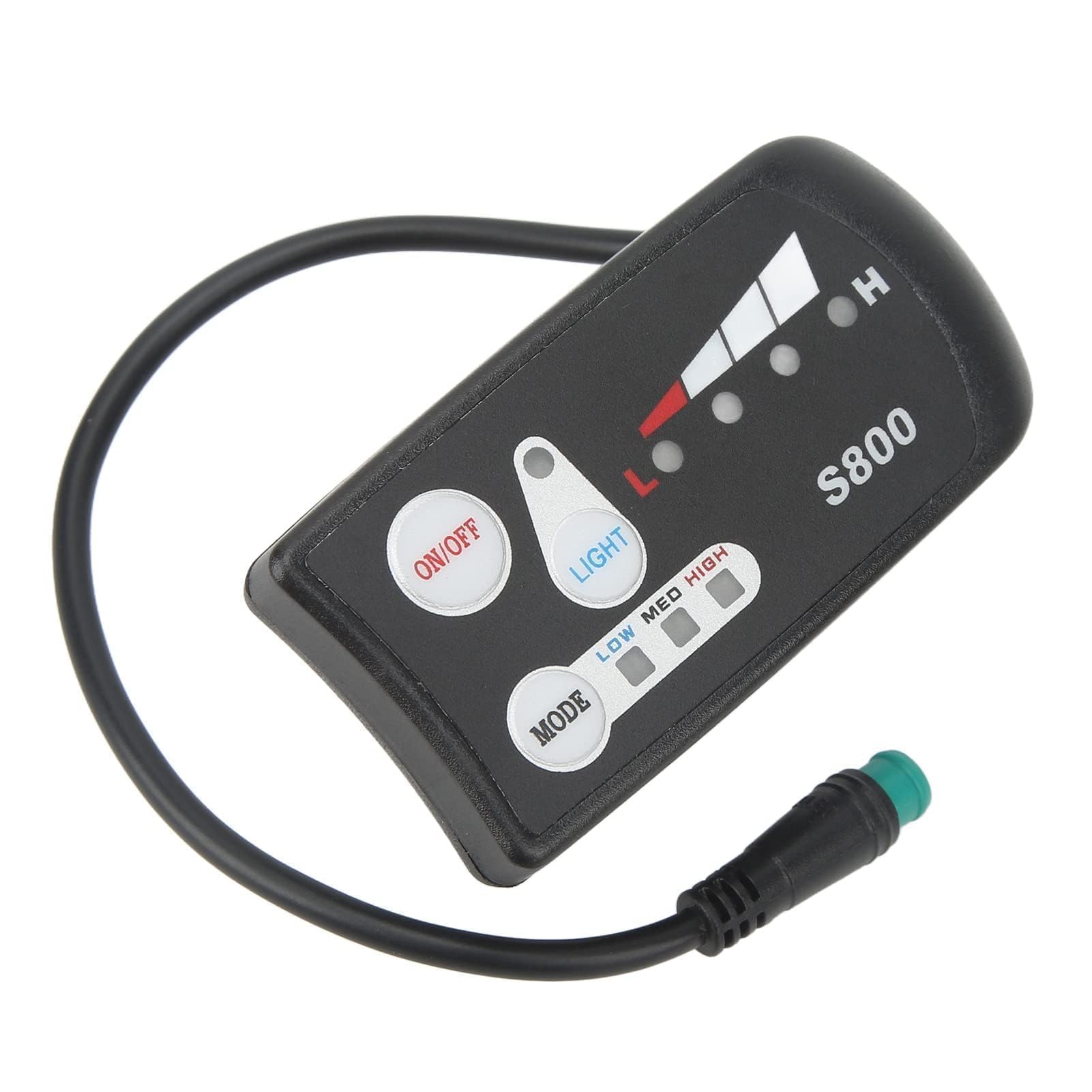 Buachois Display LCD Per Bici Elettrica S861 – Compatibile Con Protocollo N.2, Connettore SM, Materiale ABS, Visibile Anche Al Sole