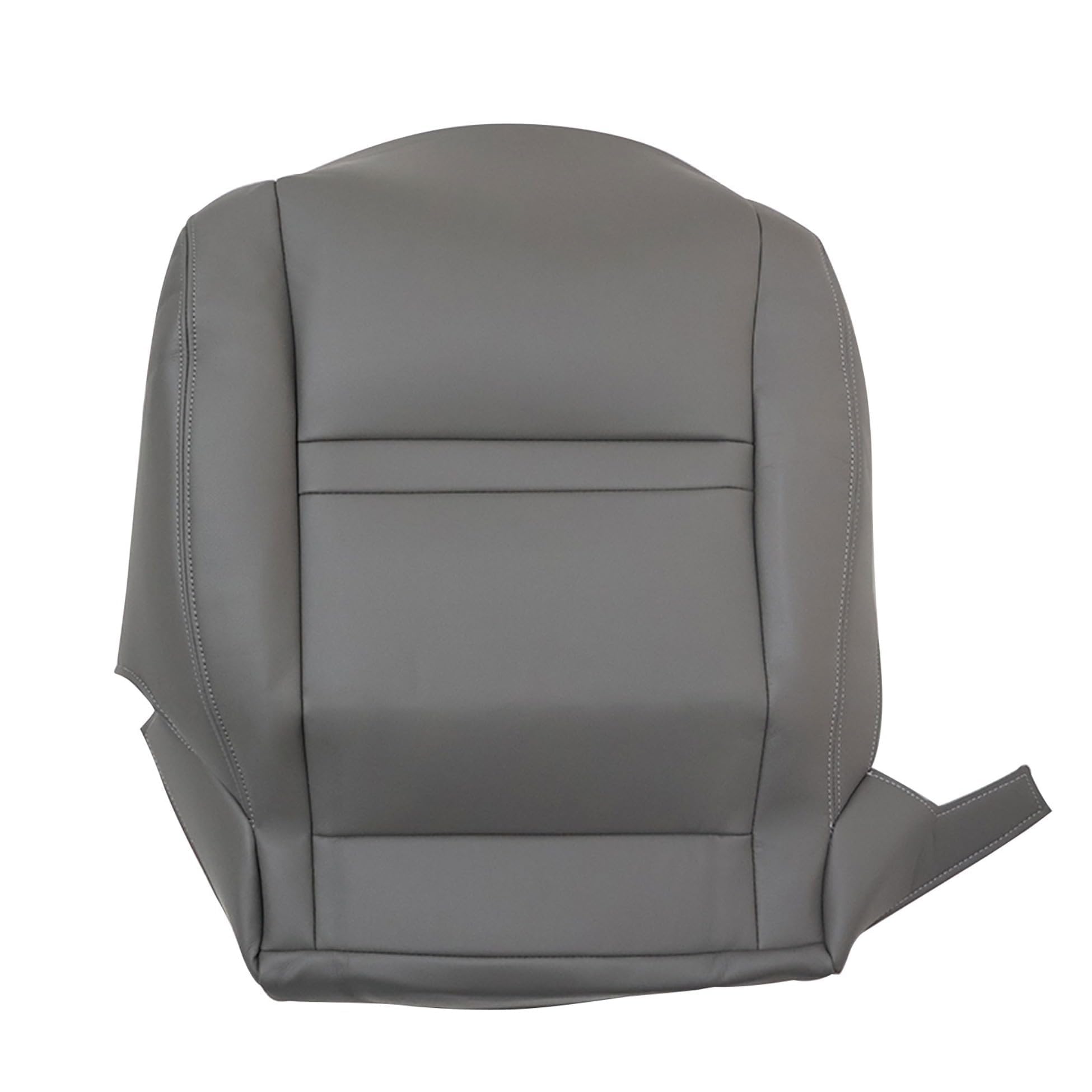 Front Driver Bottom Replacement Leather Seat Cover Gray Compatible with Toyota Land Cruiser 1990 1991 1992 1993 1994 1995 1996 1997