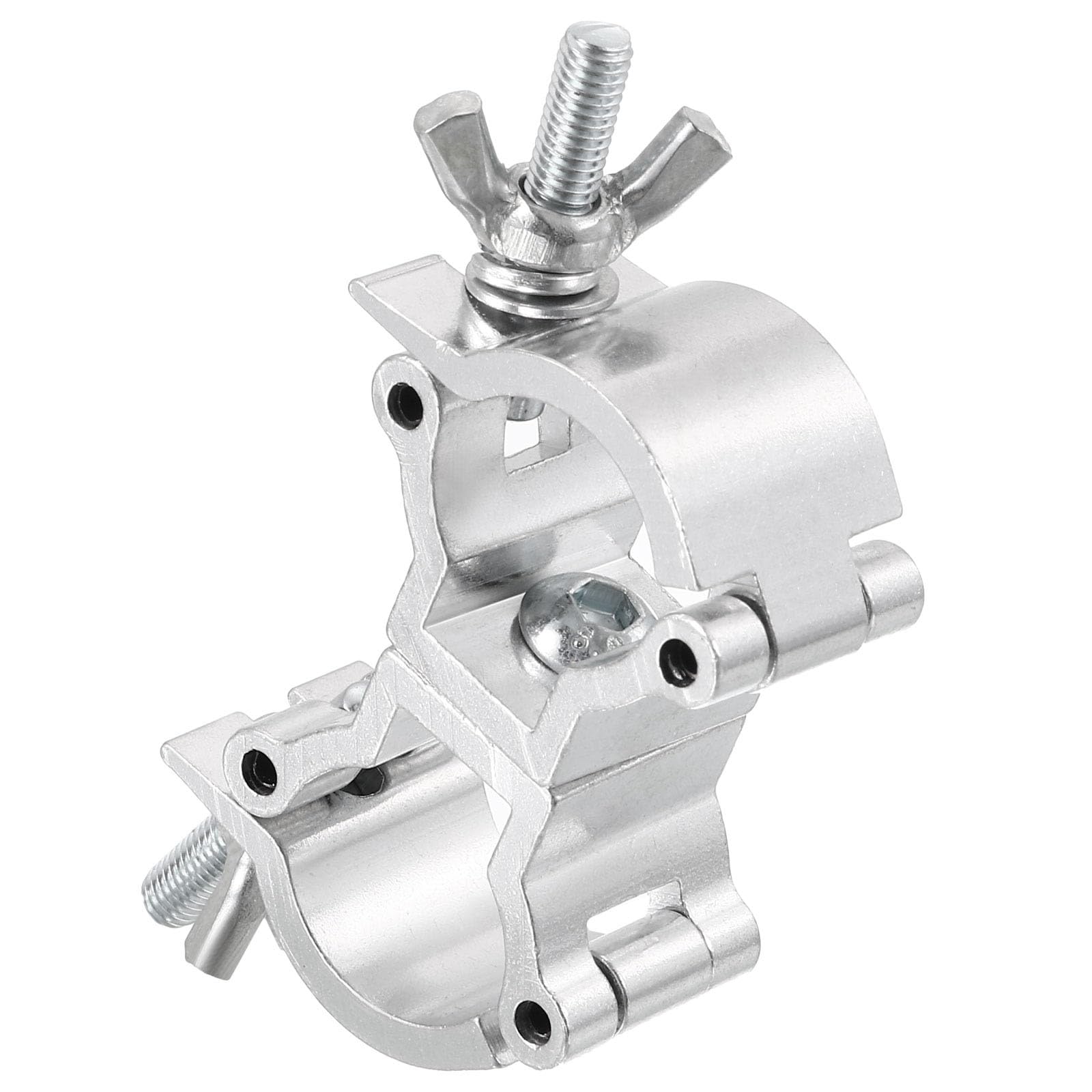 uxcell Light Truss Clamps, Aluminum Alloy Stage Lighting Pipe O Clamp for 0.71-0.83inch OD Tube Max Load 15lb Double Buckle, 1Pcs