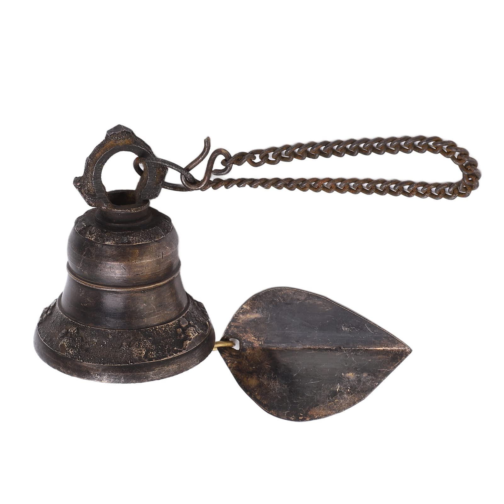Kitchen Bell, Dining Bell Door Decoration with Sound Antique Treatment Copper Material for Farm to School Home
