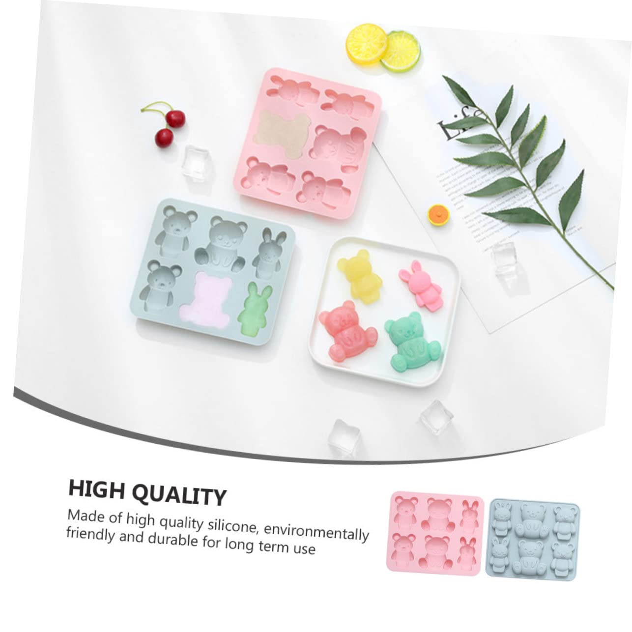 UPKOCH 3er-set Süße Bären-kuchenform Silikon-schokoladenformen Backform-set Sicher Für Jungen Und Mädchen Ideal Für Partys Und Als 2 Stück X 3