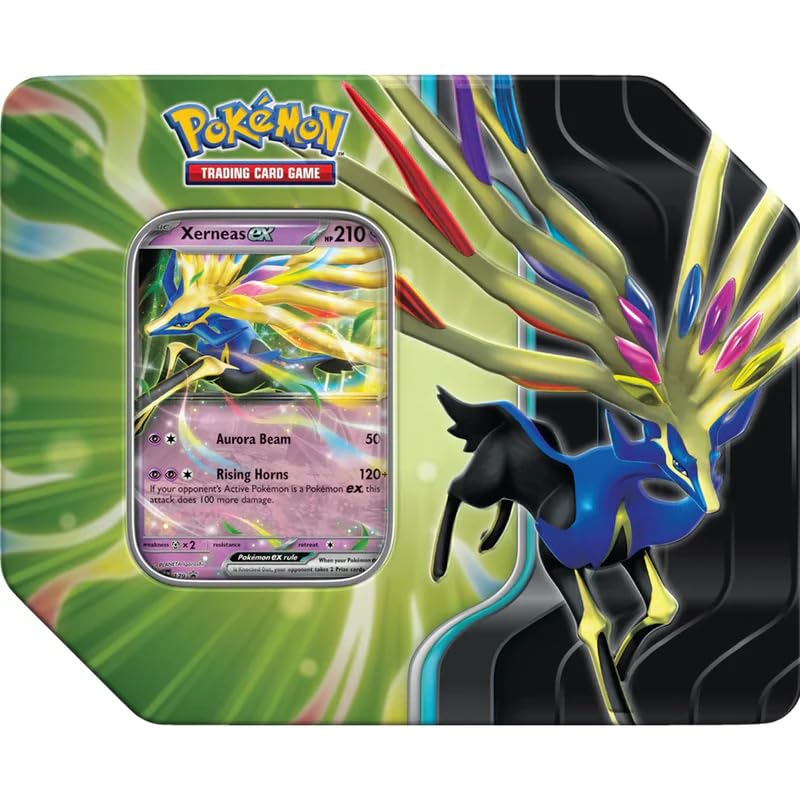 Pokemon TCG: Scarlet & Violet Azure Legends Tin - Xerneas ex (5 Packs)