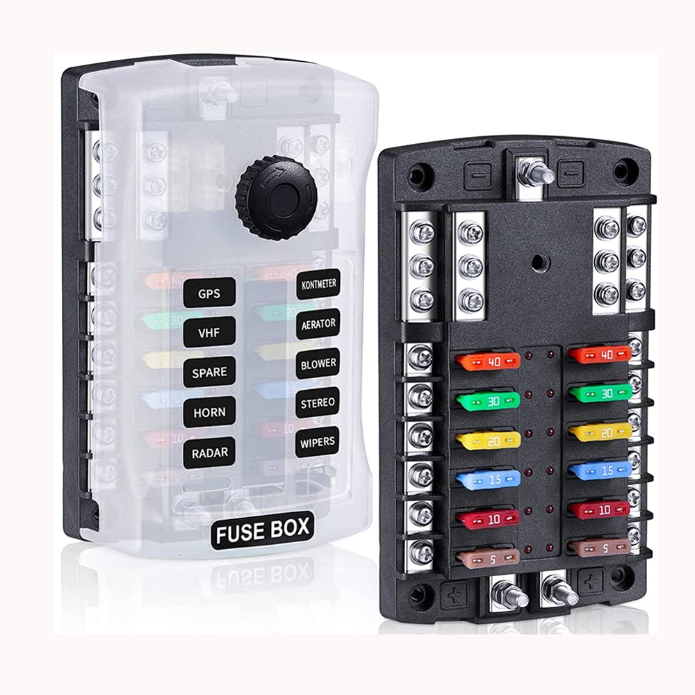 Fuse Block Fuse Box 12 Way Automotive Fuse Box Holder