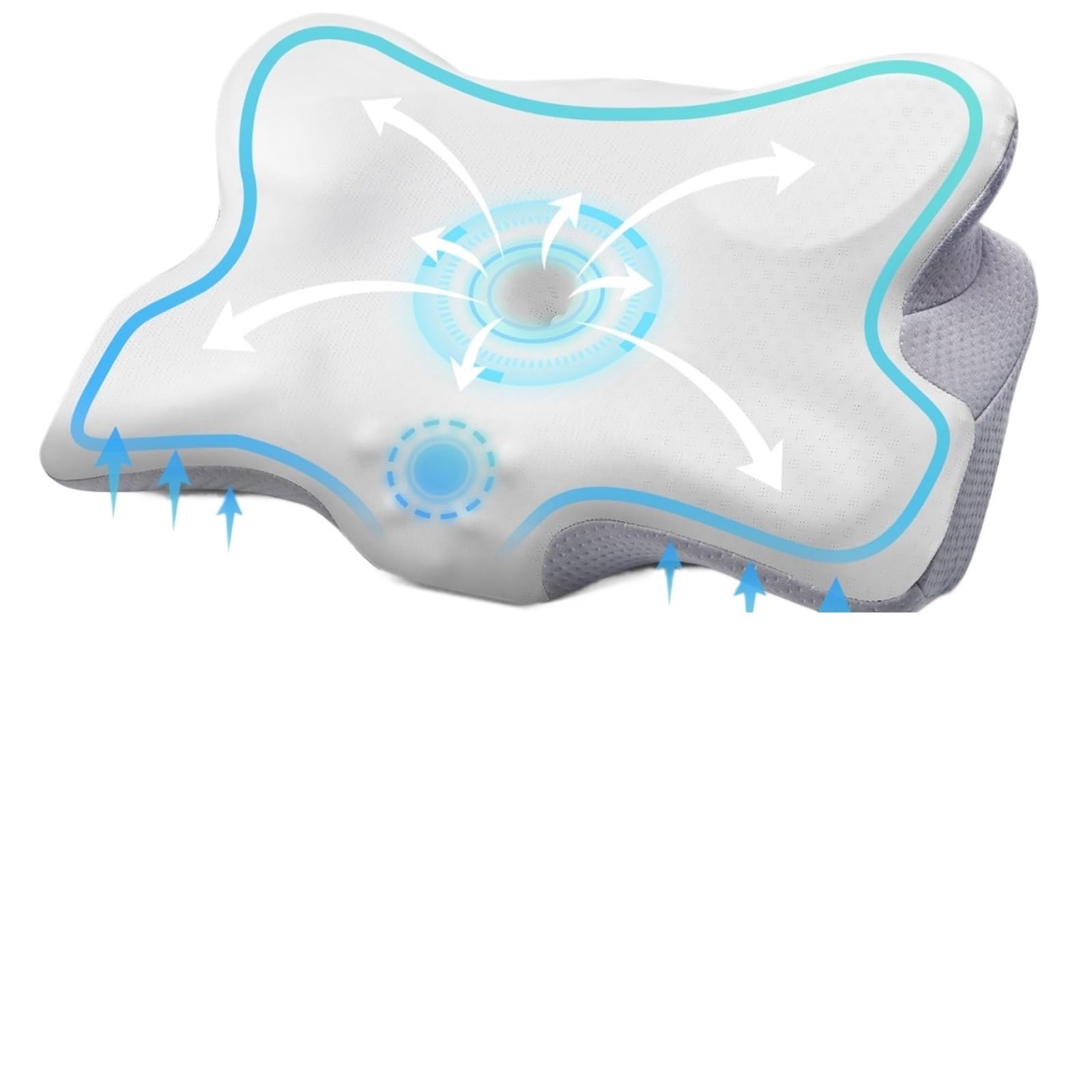 IRFHDCX Pillow Odorless Orthopedic Memory Foam for summer sleep