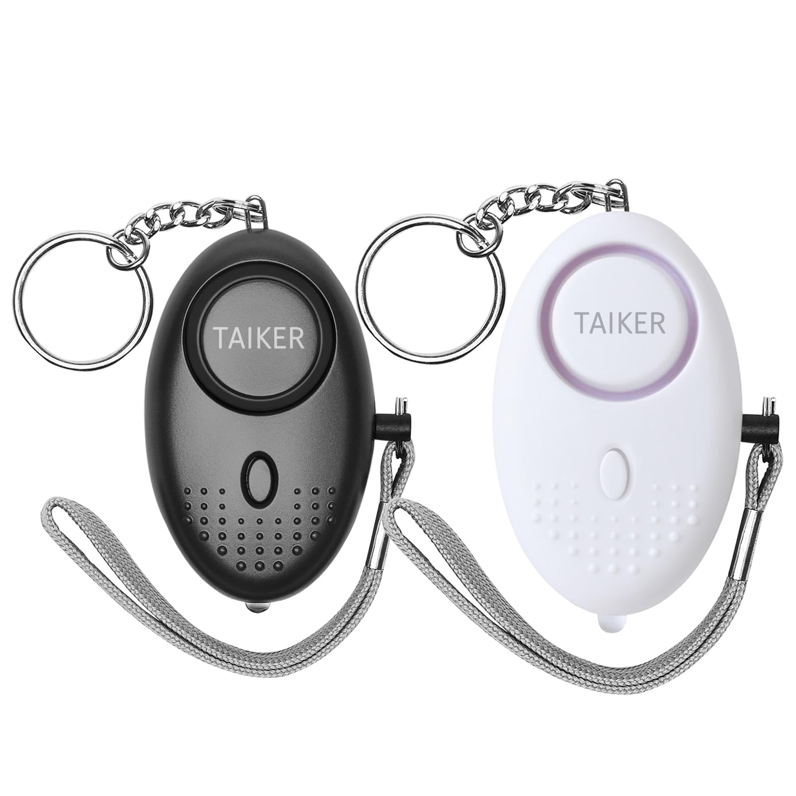 Personal Alarm for Women, 2Pcs 140dB Self Defense Keychain LED Light