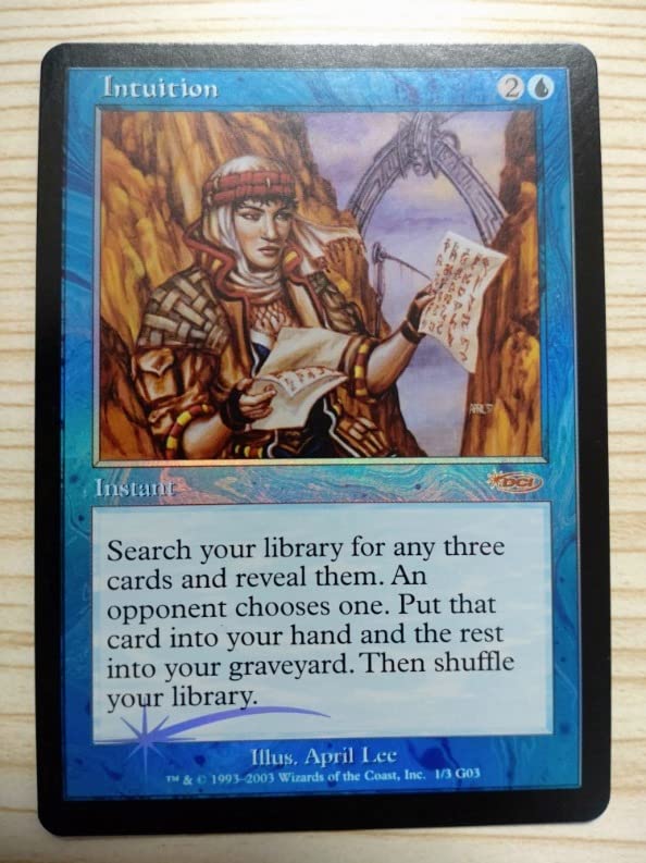 Amazon.co.jp: MTG「直観/Intuition」ジャッジ褒賞 FOIL 英版 再録禁止 