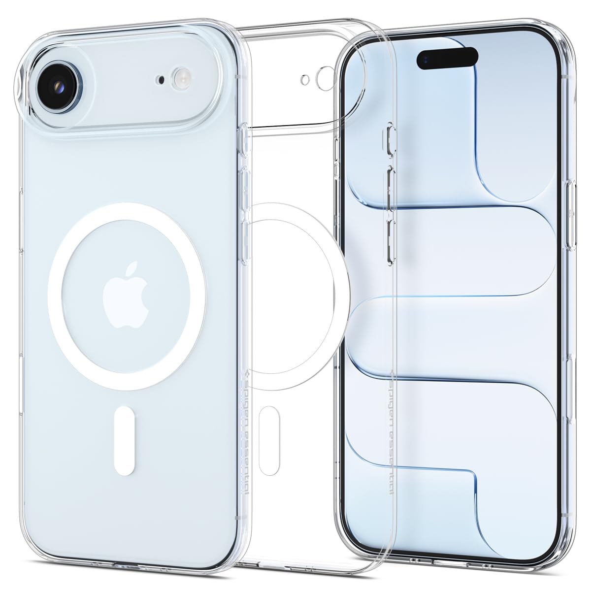Spigen Essential Clear Crystal MagFit Case for iPhone 16, Clear White — Amazon image 8