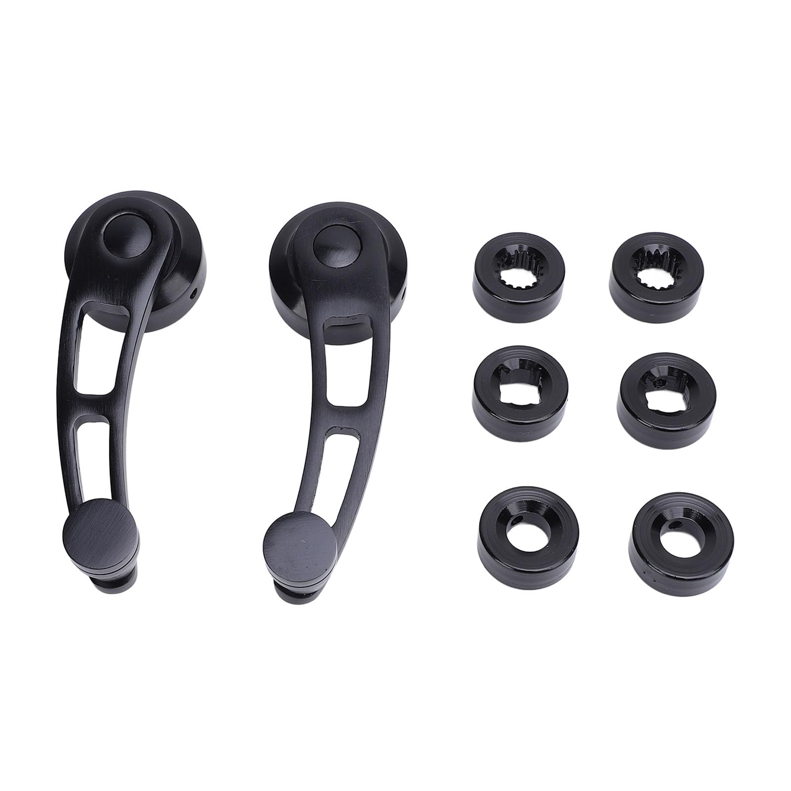 TYTOGE 4 1/4 Inch Window Crank Handle Kit Billet Aluminum Black Coating Long Lasting Lightweight for Hot Rod