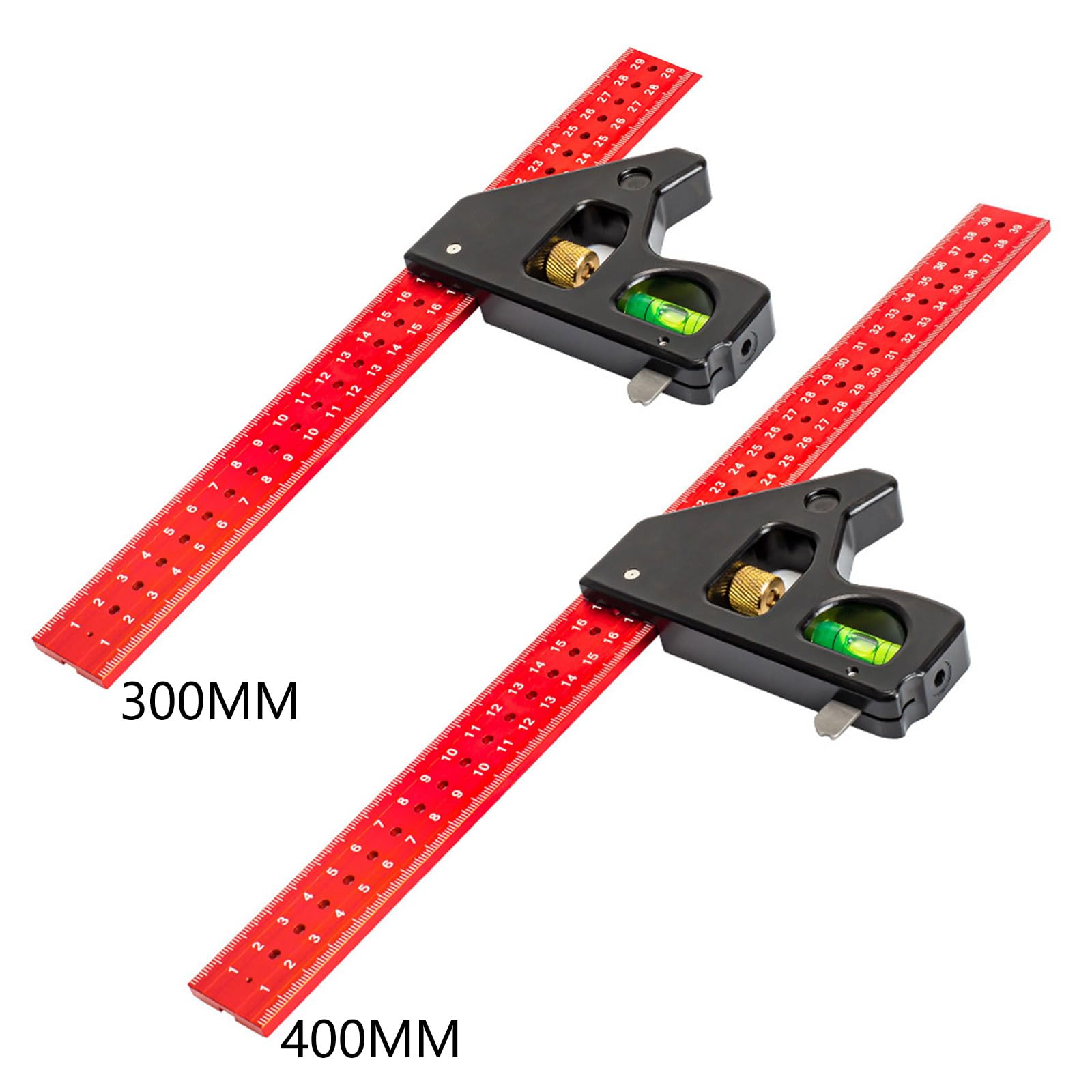 Set di strumenti di misurazione di precisione per falegnameria e progetti artigianali, con matite quadrate generali e per marcatura da 300 mm, misura su entrambi i lati