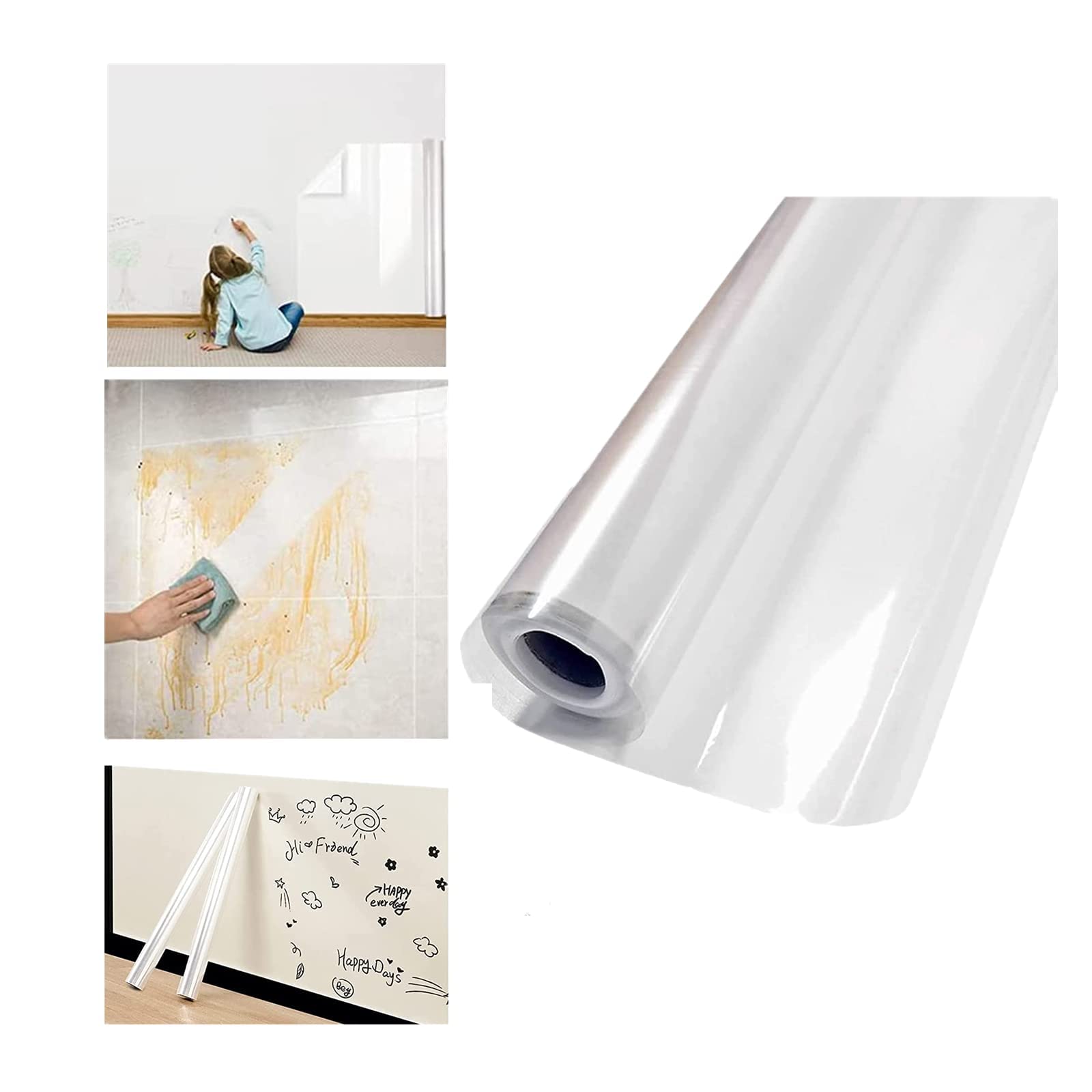 KASTWAVEElectrostatic Absorption Wall Protective Film - Waterproof Sticker for Furniture Protection