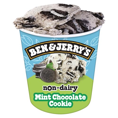 Ben & Jerry's Non-Dairy Mint Chocolate Cookie Frozen Dessert Certified Vegan Pint 16 oz