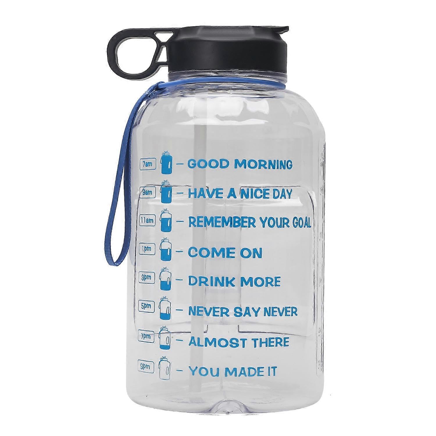 JOYHAPPST Plastic Large Capacity Water Bottle Sports Water Bottle Fitness Water Bottle For Women Men