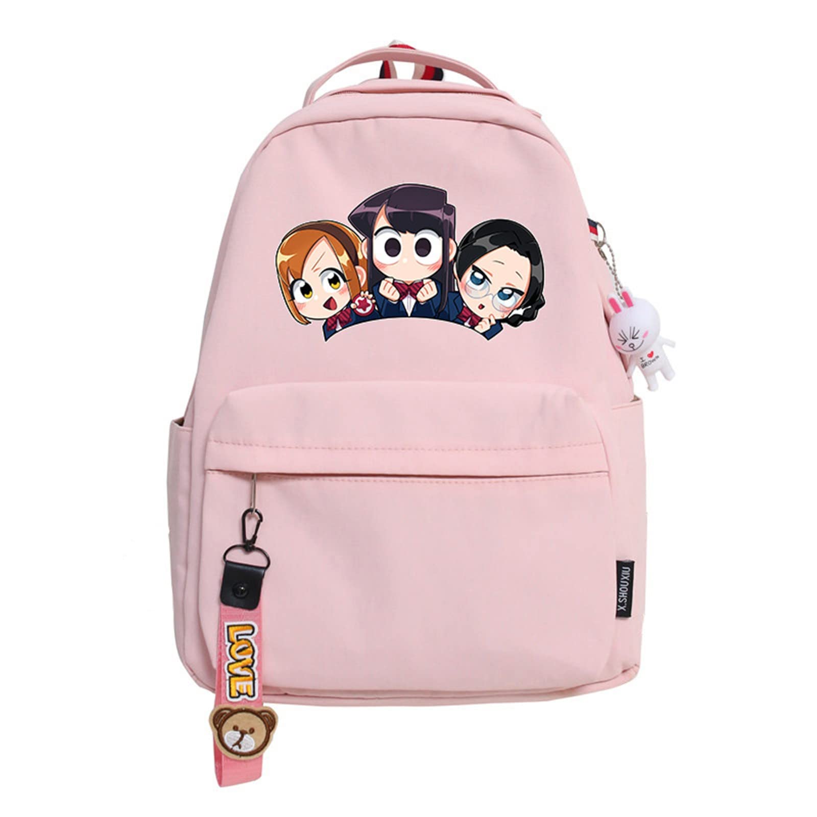 ISaikoy Anime Komi can't communicate Backpack Shoulder Bag Bookbag Student School Bag Daypack Satchel L6