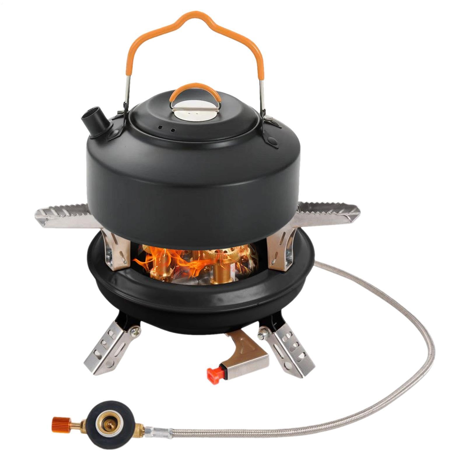 Hornillo portátil de camping – quemador de gas plegable para exteriores