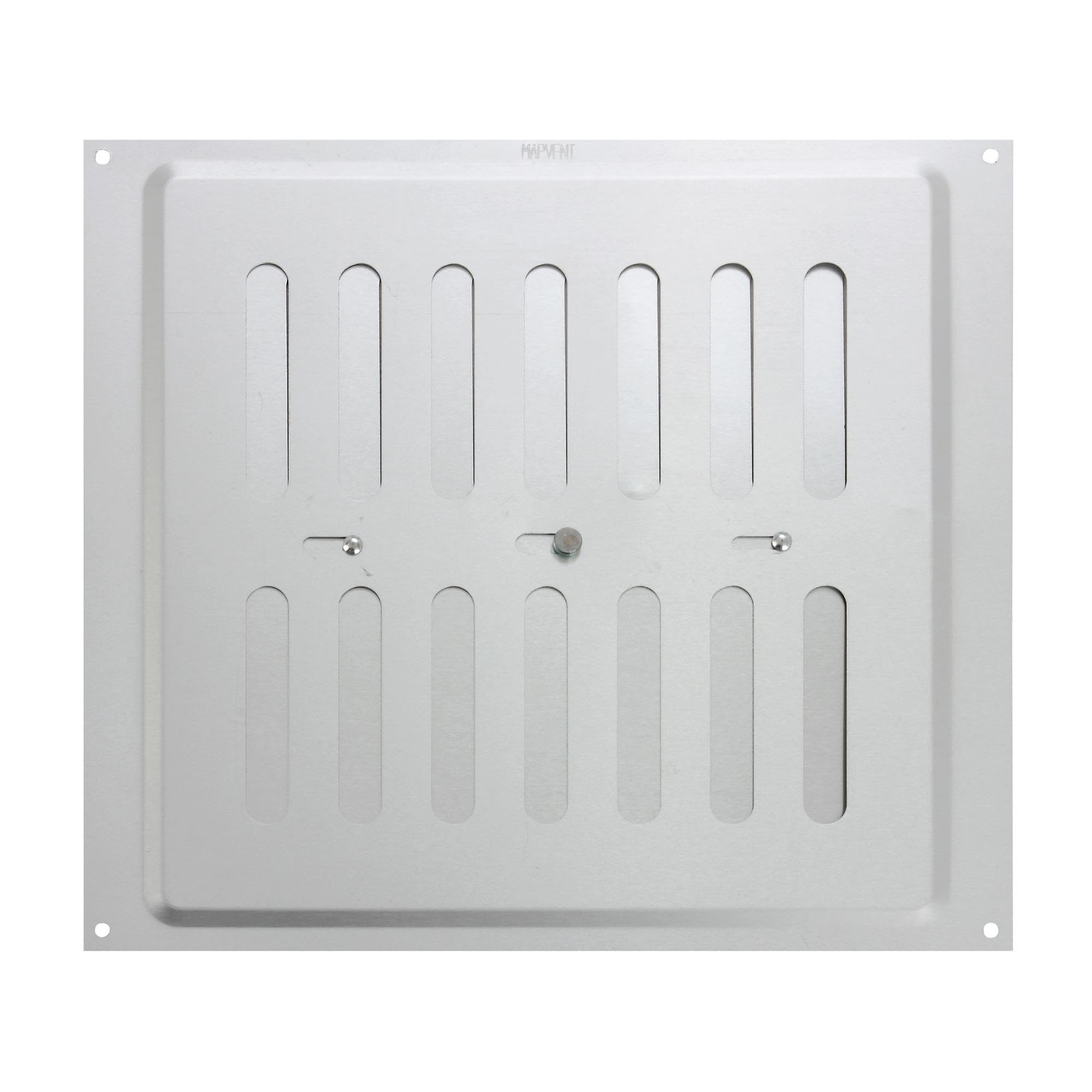 Select Silver Adjustable Air Vent 9x9 inch - Hit and Miss Vent for Airflow Regulation
