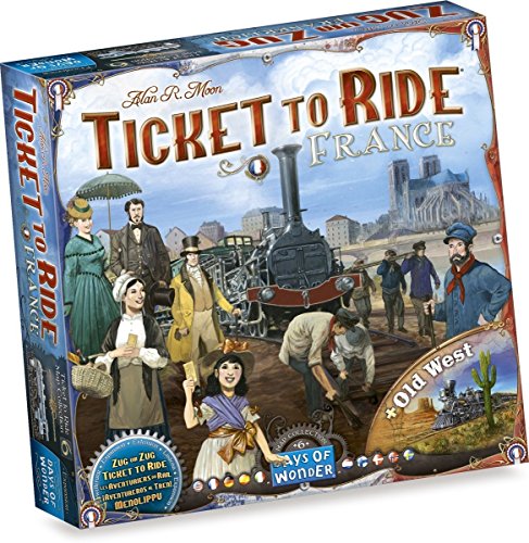 Days of Wonder , Ticket to Ride France Board Game EXPANSION , Ages 8+ , For 2 to 5 players , Average Playtime 30-60 Minutes