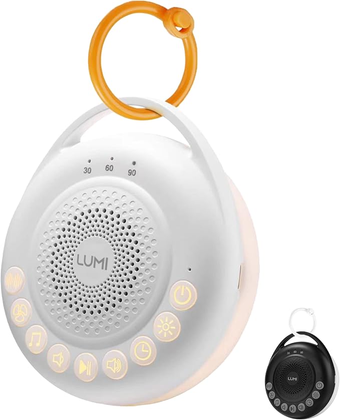 LUMI Portable White Noise Machine Baby Sleep Aid with 24 Sounds