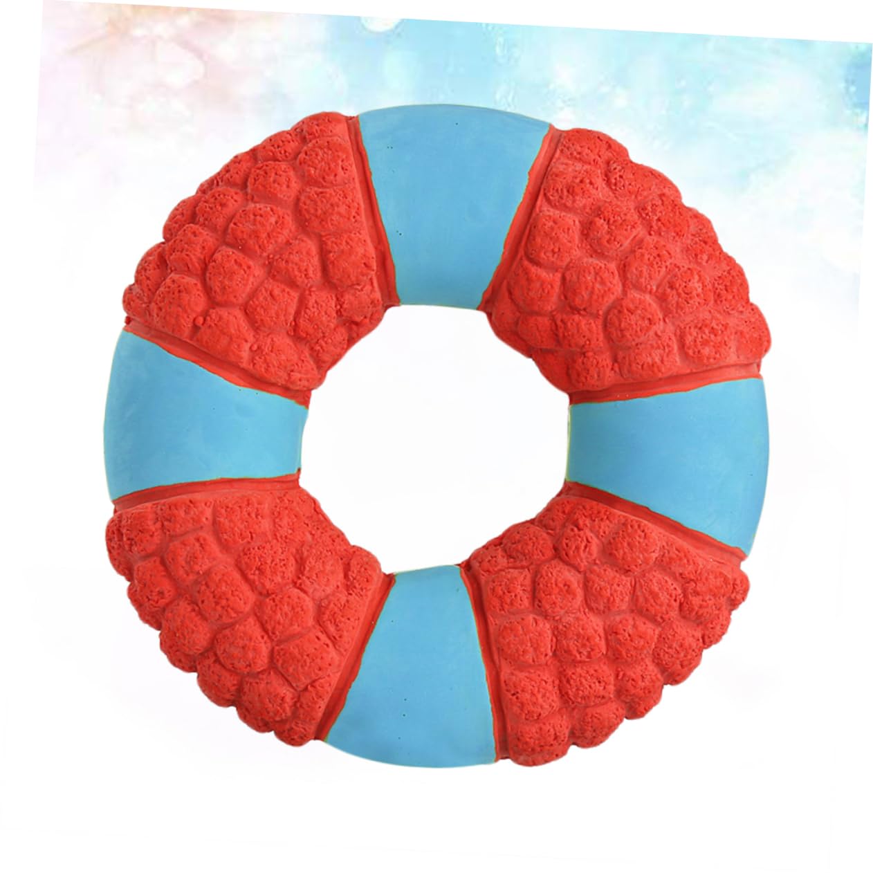 SUPVOX 3piezas Juguete De Molar Resistente para Mascotas Sonido Divertido y Diseño De Salvavidas para Perros y Cachorros Juguete para Masticar y Jugar Rojo