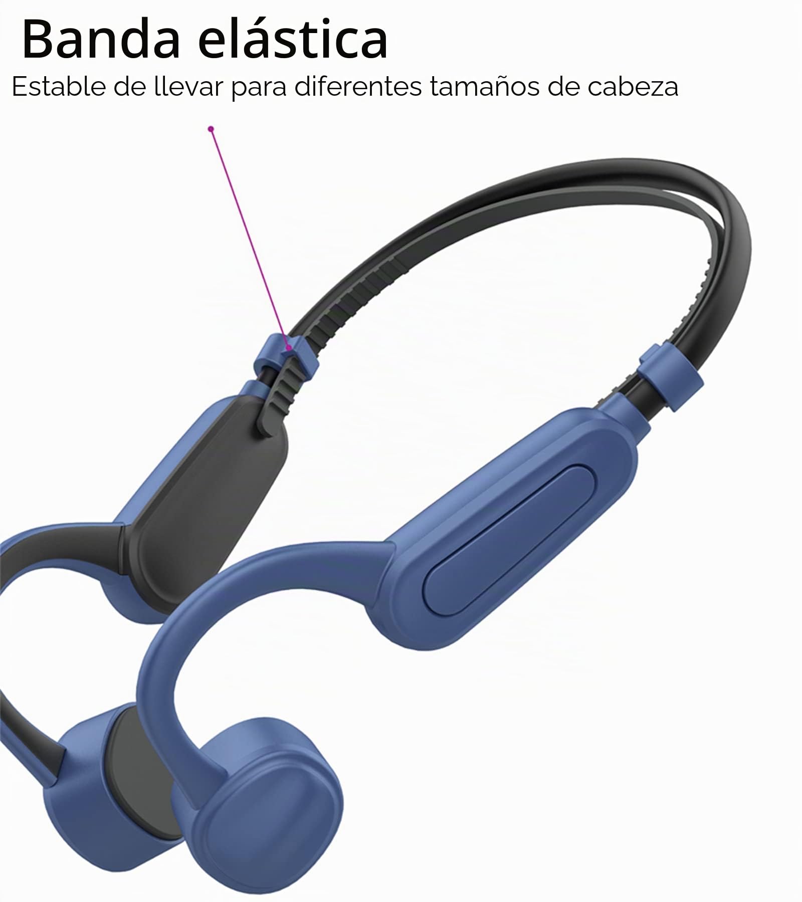 K8 - Auriculares inalámbricos Bluetooth de conducción ósea, IPX8 impermeables, para natación, fitness al aire libre, reproductor MP3 de memoria de 16 GB (gris)