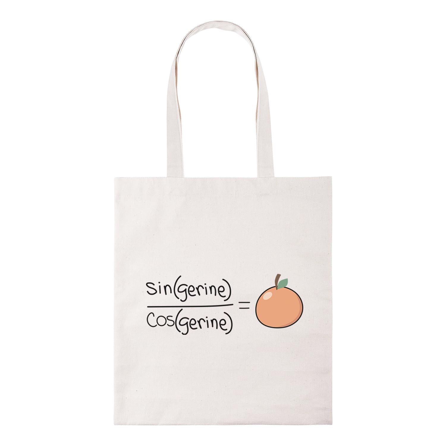 New Spirit Original Tangerine maths joke, silly weird novelty jokes tote bag cotton shopper shopping bag reusable bags cool fun funny jokes