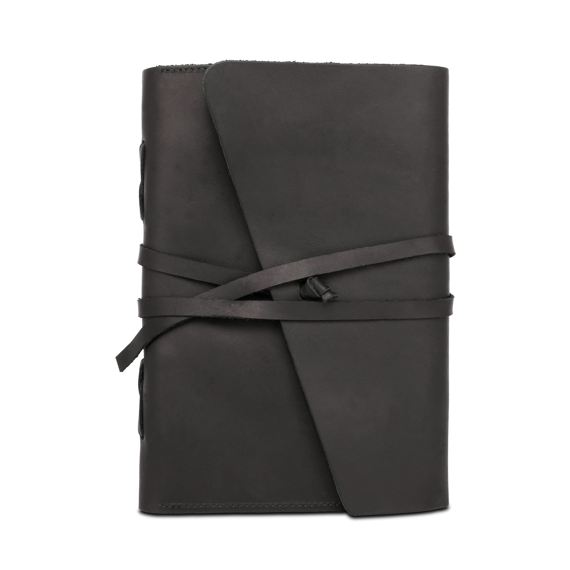 Montana West Genuine Leather Journal Notebook for Women and Men Vintage Refillable Journals for Writing Handheld 6 Ring Binder Travel Journal Diary with Slide Open Pocket,2 Card Holders and 2 Pen Holder