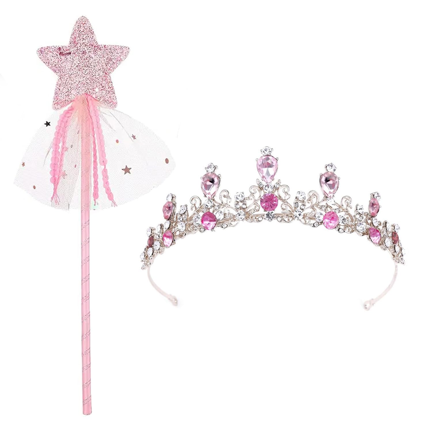 Rainway Goudkleurige kroon, elegant en glinsterend, voor vrouwen en meisjes, tiara, prinsessenkroon, kroon voor verjaardag, voor volwassenen, voor feestdagen