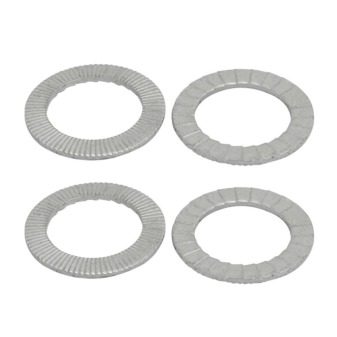Aexit 18mm Inner quality Parts Dia 3.4mm Thickness Carbon Steel Dual Serrated Wedge Locking Washer 4pcs Model:45as345qo693