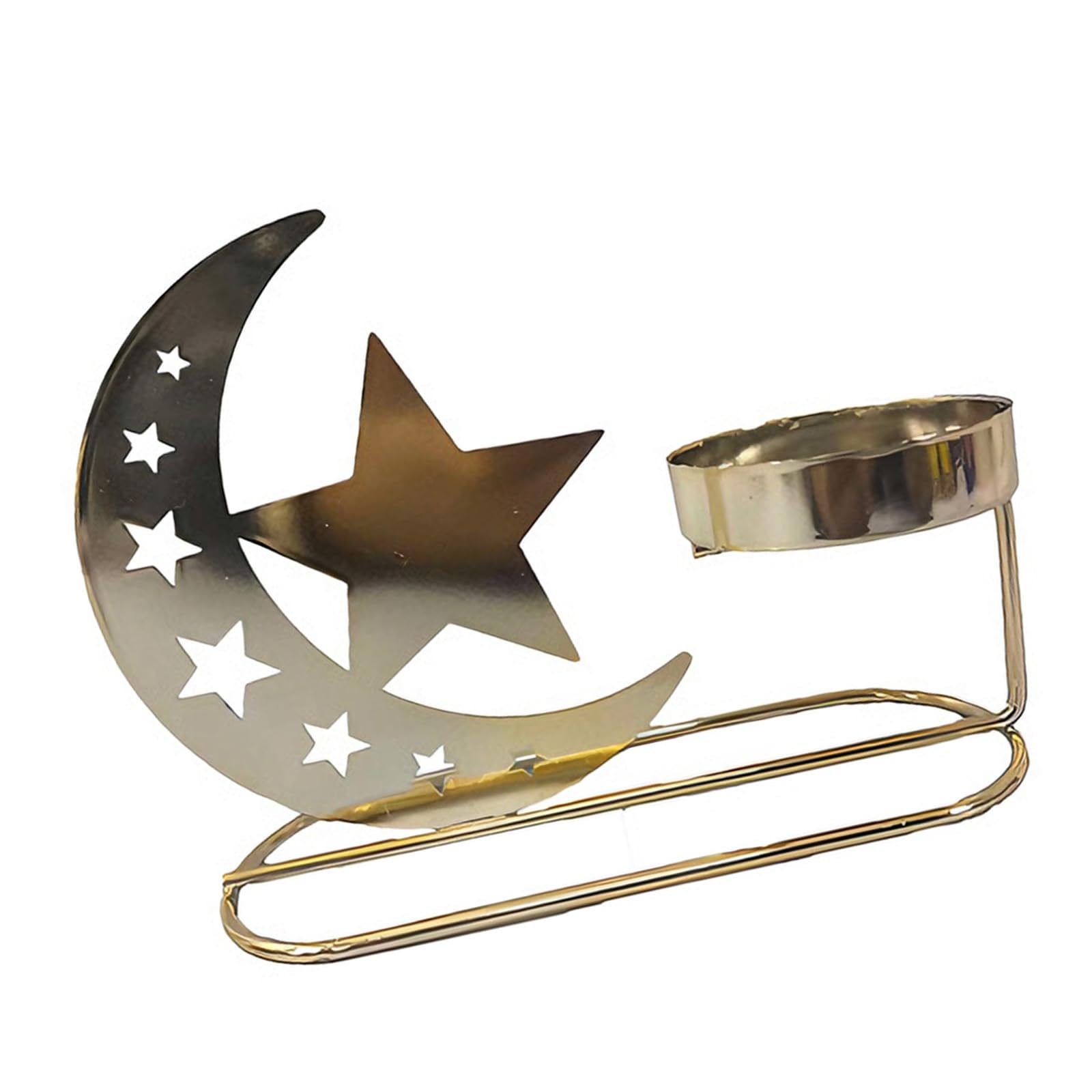Chanlite Moons Shaped Holders, Tealight Holders, Metal Moons Candled Stand Candlestick for Home Decorations Stands