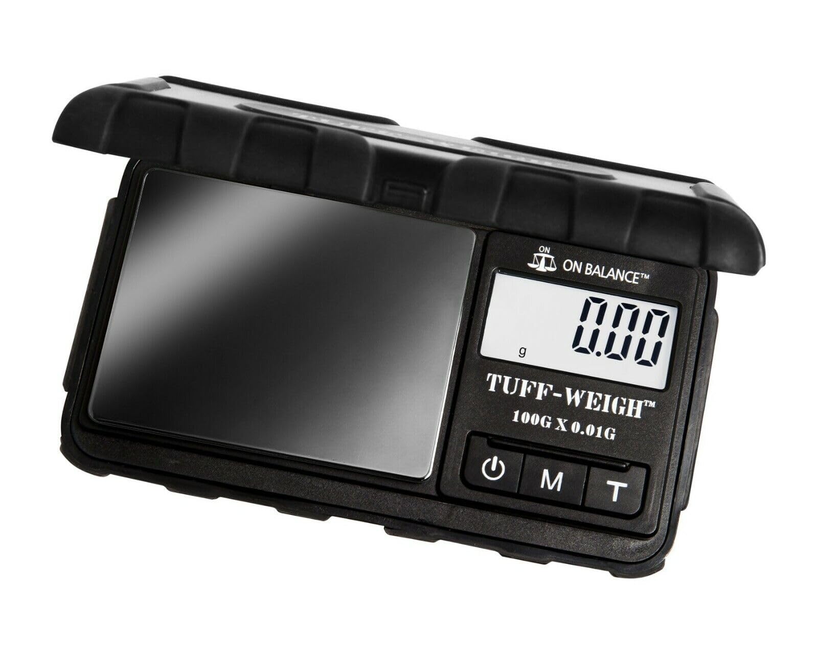 TUFF WEIGH Digital Mini Scale 200g x 0.01g Rubberized Pocket Size Scale UK/Black