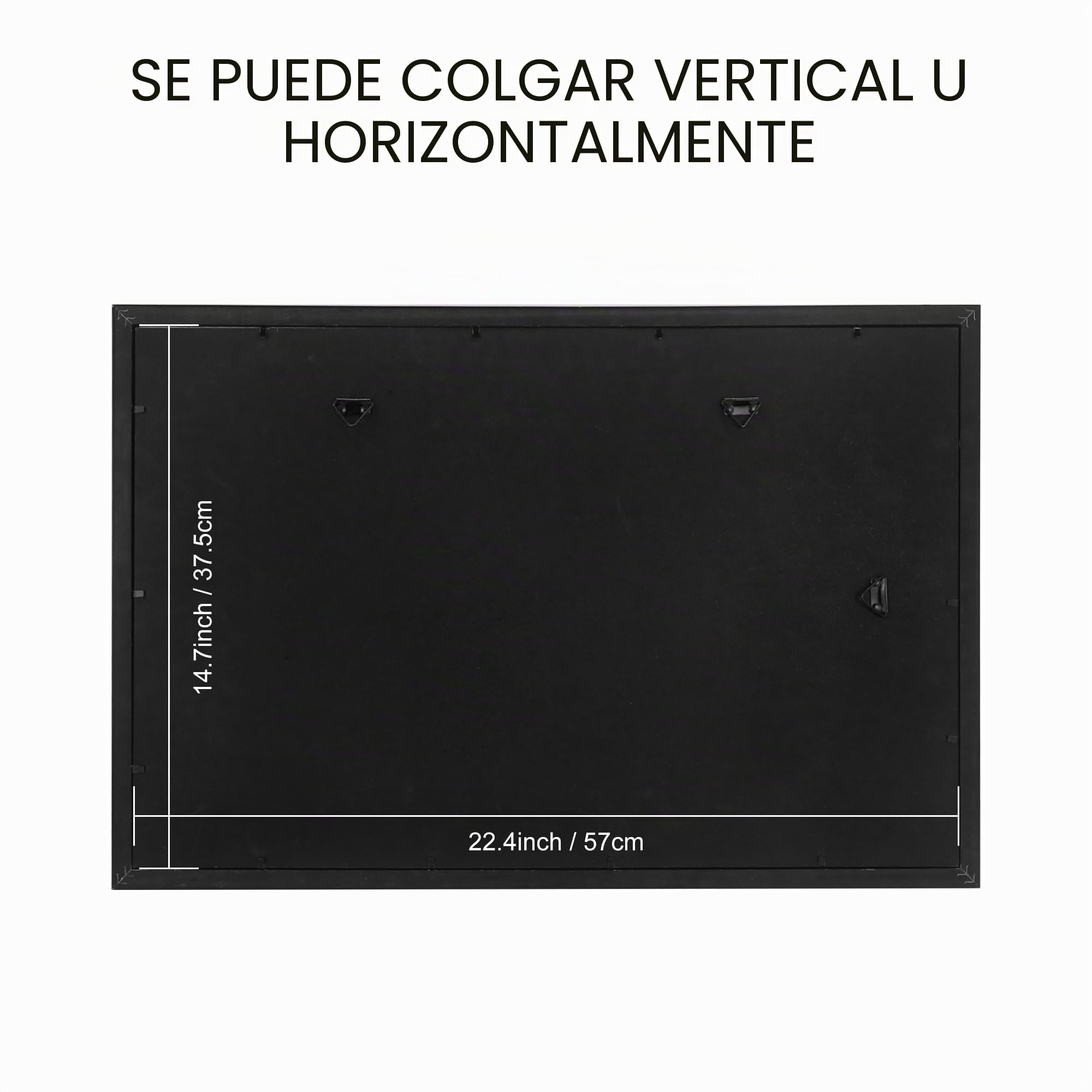 FramePro Marco de pared para álbum LP de vinilo de 12 pulgadas, marco de plexiglás sin disco de vinilo, 24 x 16 pulgadas, negro, 2 unidades