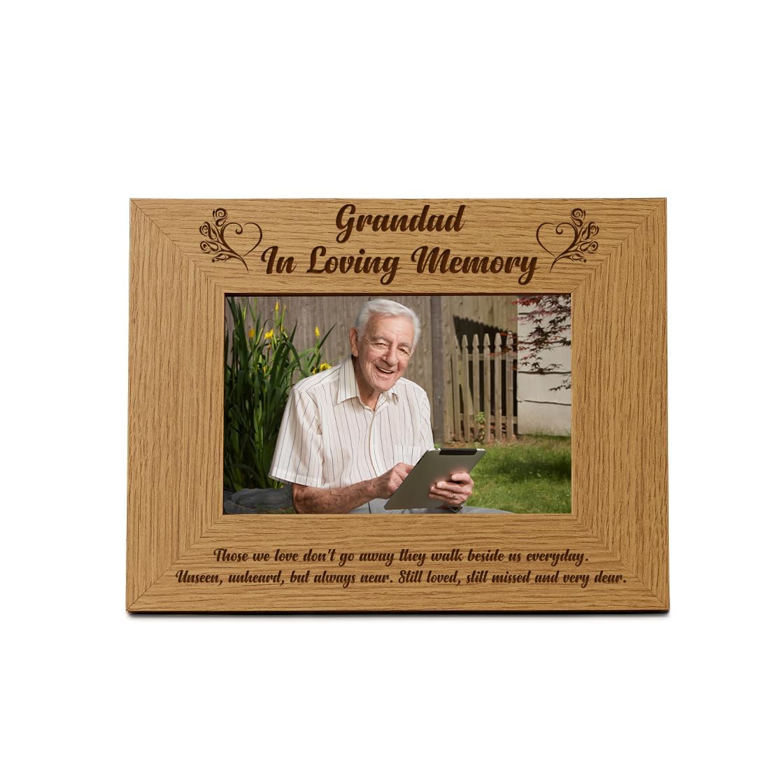 Ukgiftstoreonline Grandad Memorial Remembrance Photo Frame (8 X 10 Inch)