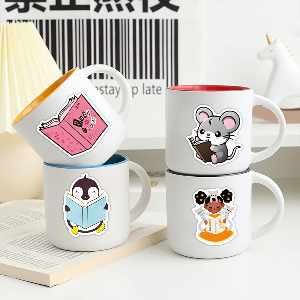 Read and Study Stickers 100pcs,Aesthetic Decoration Water Bottles Vinyl Stickers for Scrapbook,Laptop,Kid,Teen,Girl - Image 3