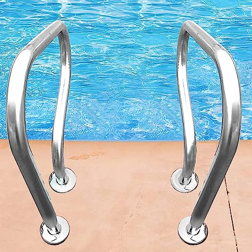 Barandal para Piscina de Acero Inoxidable 2 Pzas miniatura 1