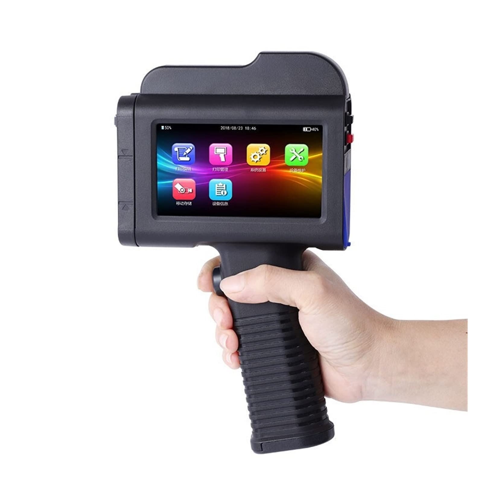 Portatile portatile portatile touch screen a getto d'inchiostro Stampante Stampante Stampante Stampante DATA DATA DATA CODE QR. Codice