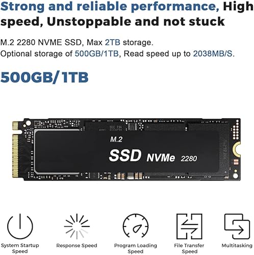 Miniatura 4 de Beelink SEi12 Mini PC, Intel 12 generación i5-1235U (hasta 4.4GHz) 10C12T, mini computadora 16GB DDR4 RAM 500GB NVMe SSD, computadora de escritorio