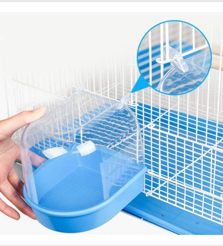 Central fish aquarium -Caged Birds Bathing Tub for Small Birds Canary, Budgerigar, Cockatiel, Lovebird - Colors May Vary 4