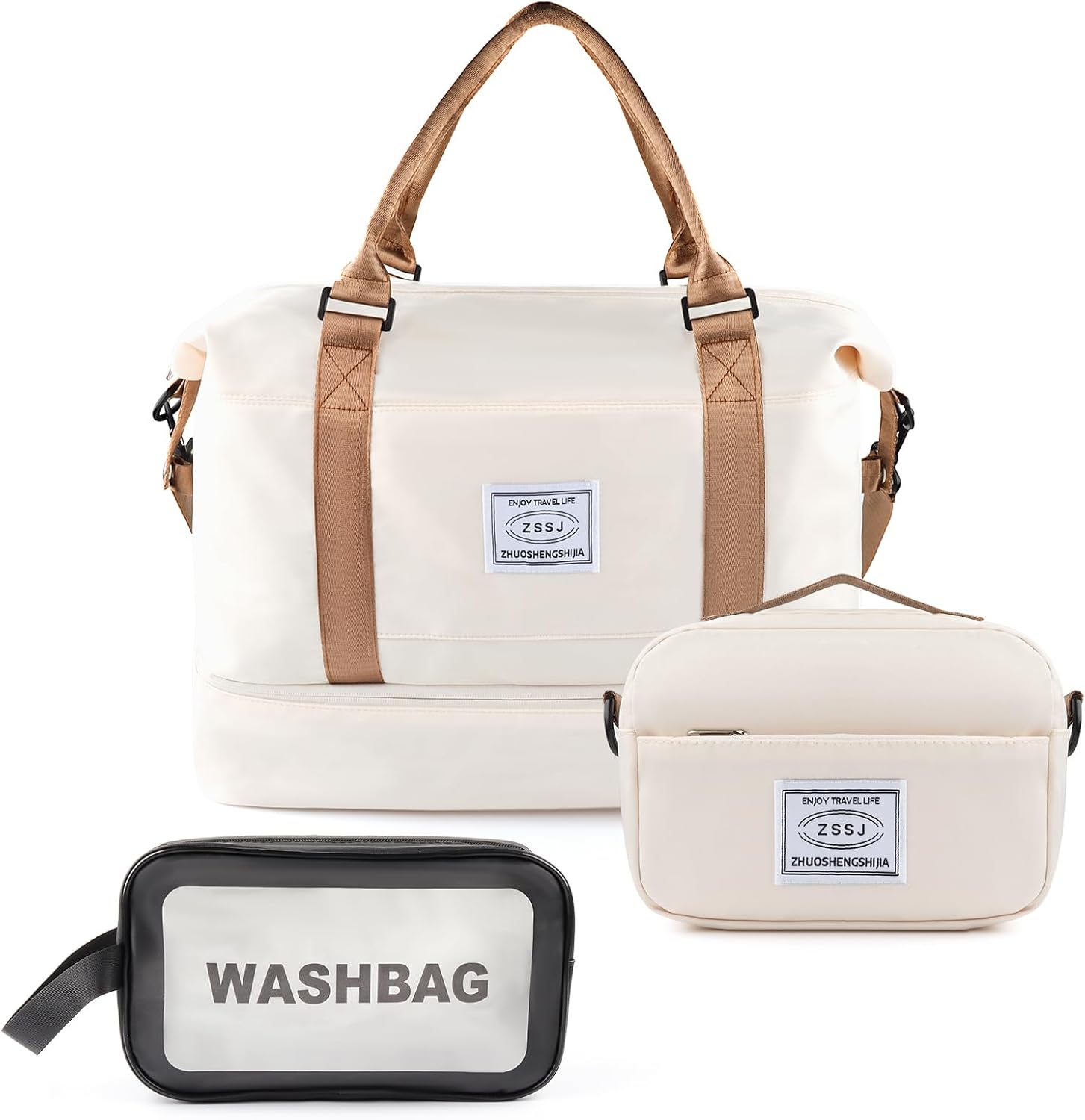 weekend bag for women, overnight bag, travel bag, tote bag, gym bag, gym bag, weekend bag, Green, Weekend Bag