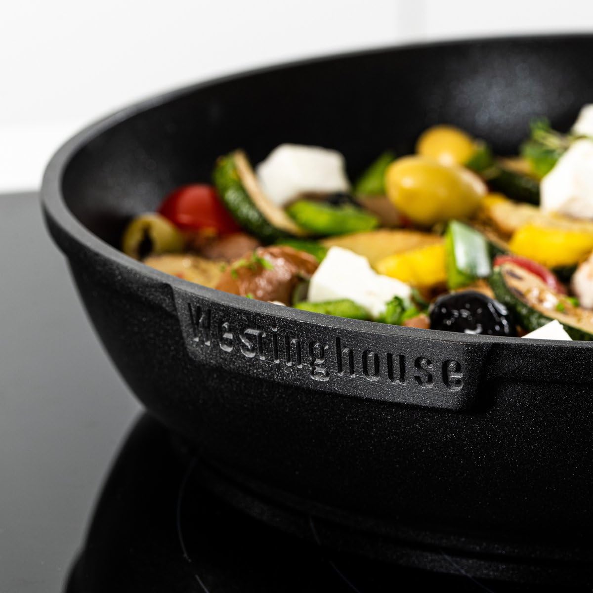 Westinghouse Zestaw patelni Performance ø 24 i 28 cm - czarny - indukcja i wszystkie inne źródła ciepła