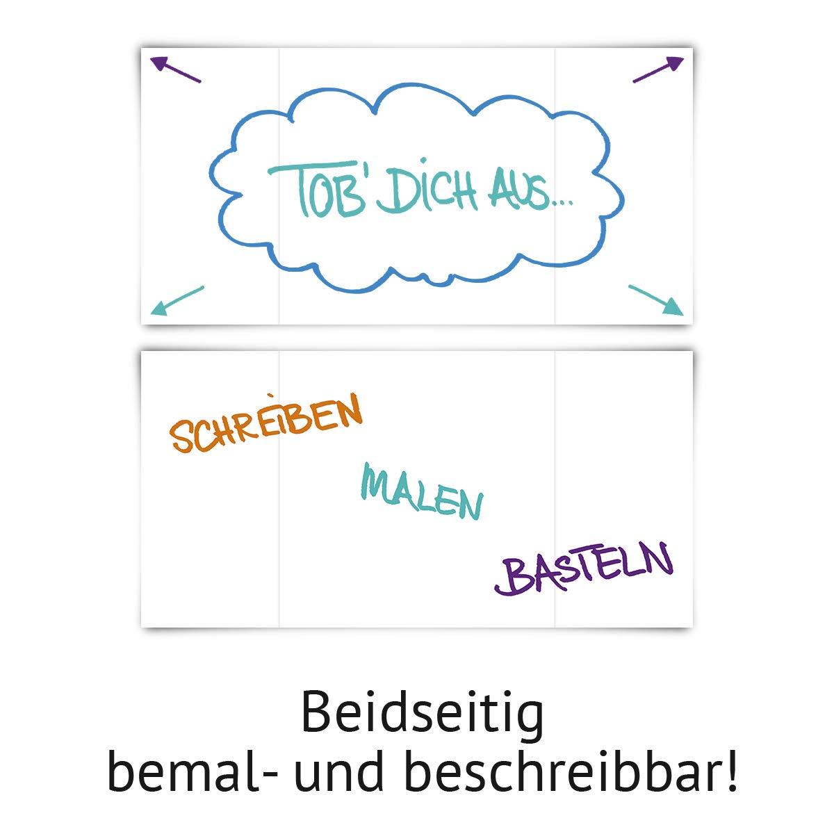 200 Blanko Klappkarten Altarfalz Quadrat 148x148mm Bilderdruckpapier Set Papier wählbar