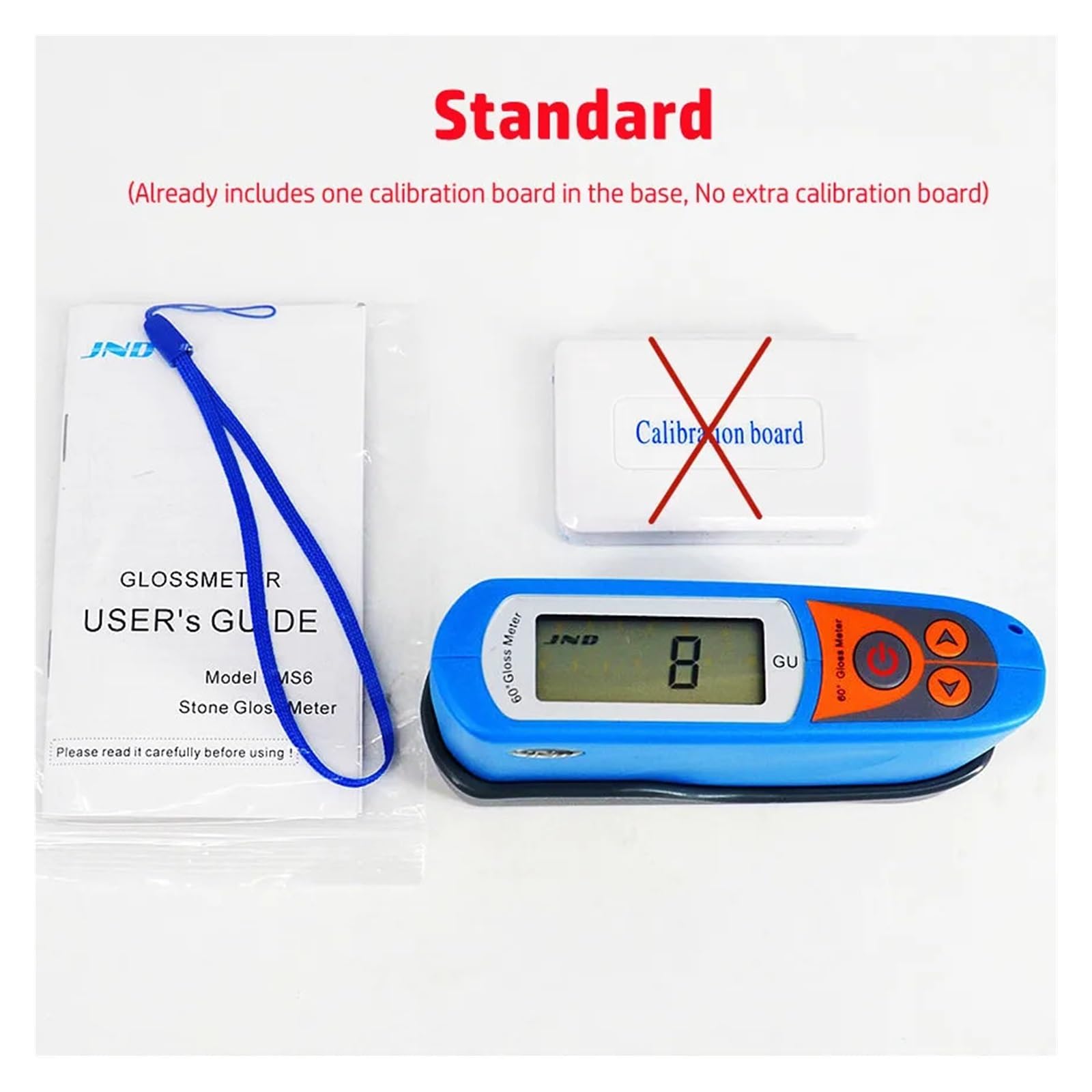 Tint Meter, Gloss Meter 60 Degree Stone Granite Marble Glossmeter, 0 to 199GU Ran Artificial Store Surface Glossiness Brightness Tester,for Window(A)