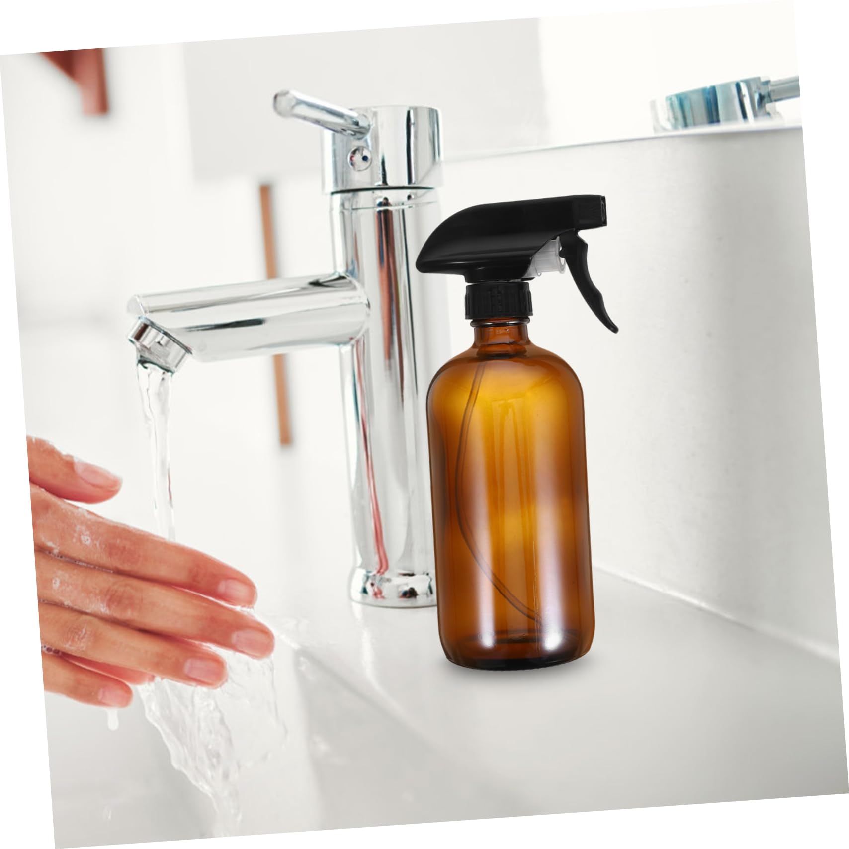 500ml Wiederbefüllbare Glas Sprühflasche 2 Stück mit Feinzerstäuber