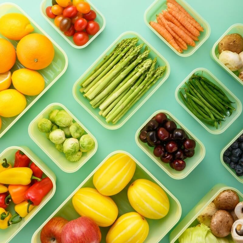 Image of LocknLock Fresh-Block Plastic Food Storage Container | Produce Storage Containers for Fridge | Vegetable & Fruit Storage Containers for Fridge, Storage, Microwave & Dishwasher Safe, 760ml