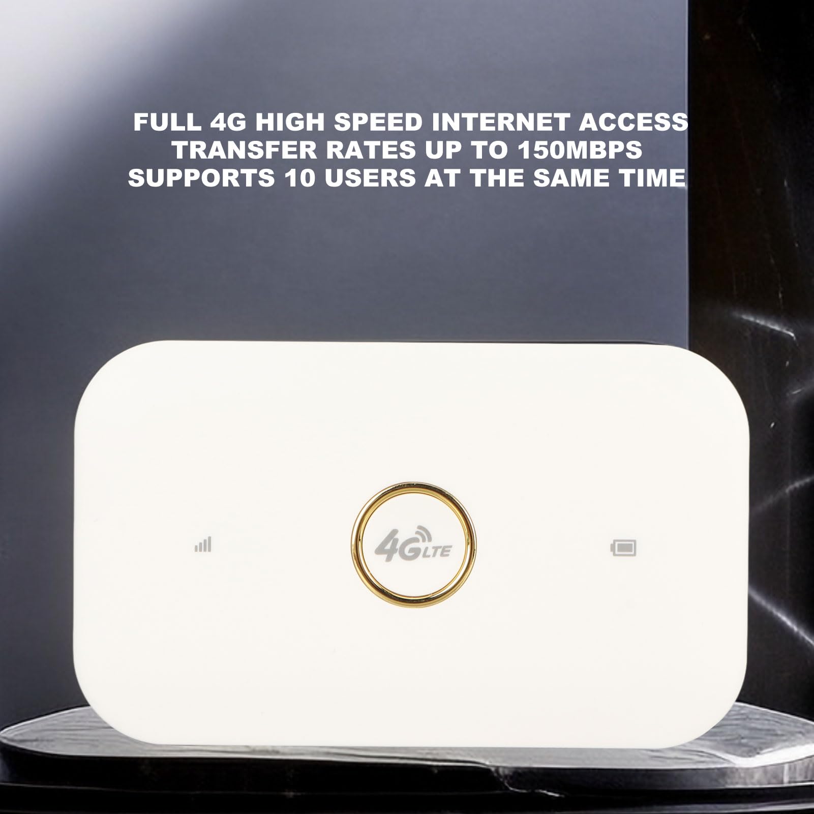 Fockety Mini Router 4G con Slot SIM, Segnale Stabile e Tempo di Standby Lungo, Hotspot WiFi Portatile, Router Hotspot Mobile Wireless 150Mbps 4G LTE per i Viaggi