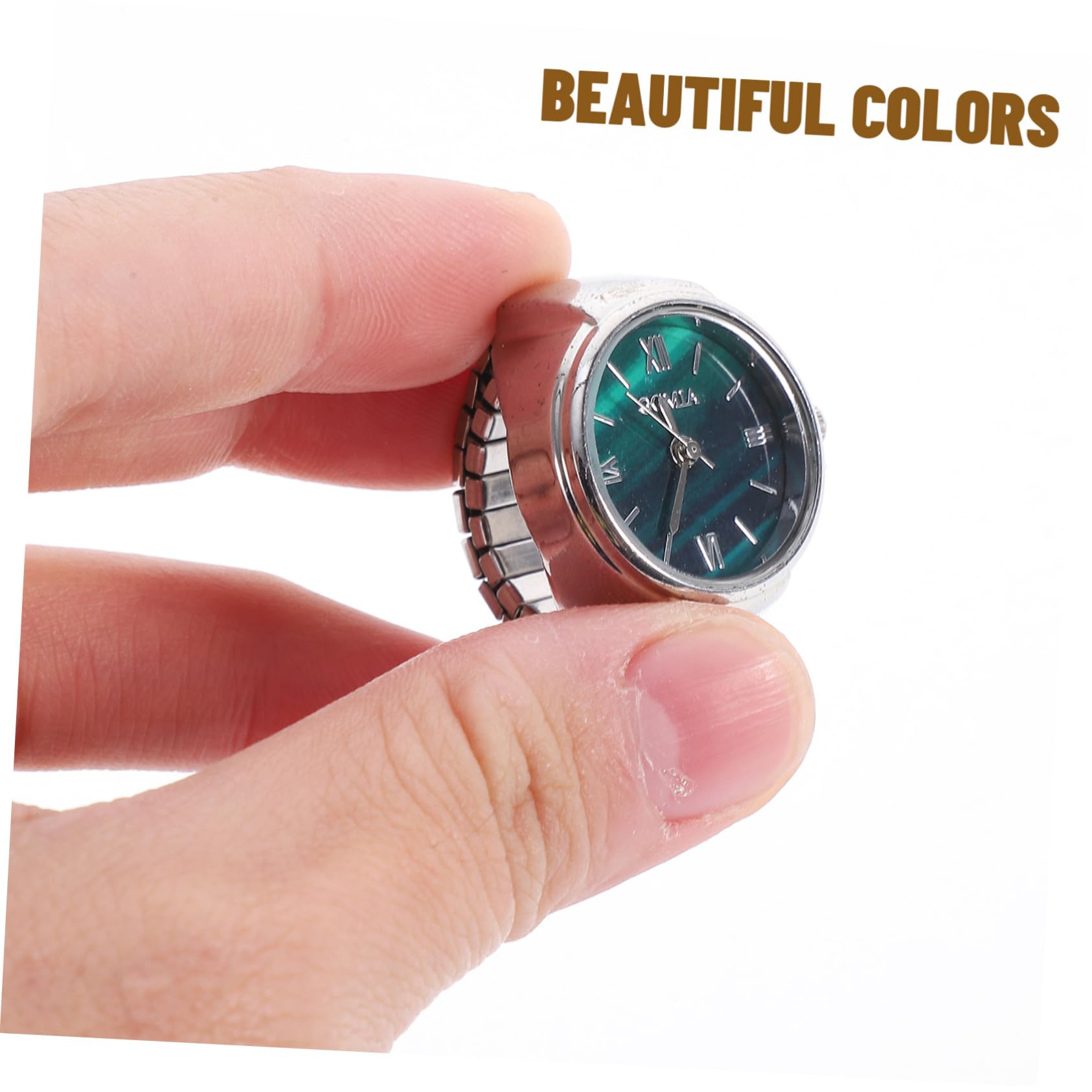 Reloj de dedo reloj de anillo para hombres reloj de anillo creativo reloj de anillo de dedo reloj de anillo para hombre reloj de anillo para mujer anillos relojes para mujeres hombres reloj