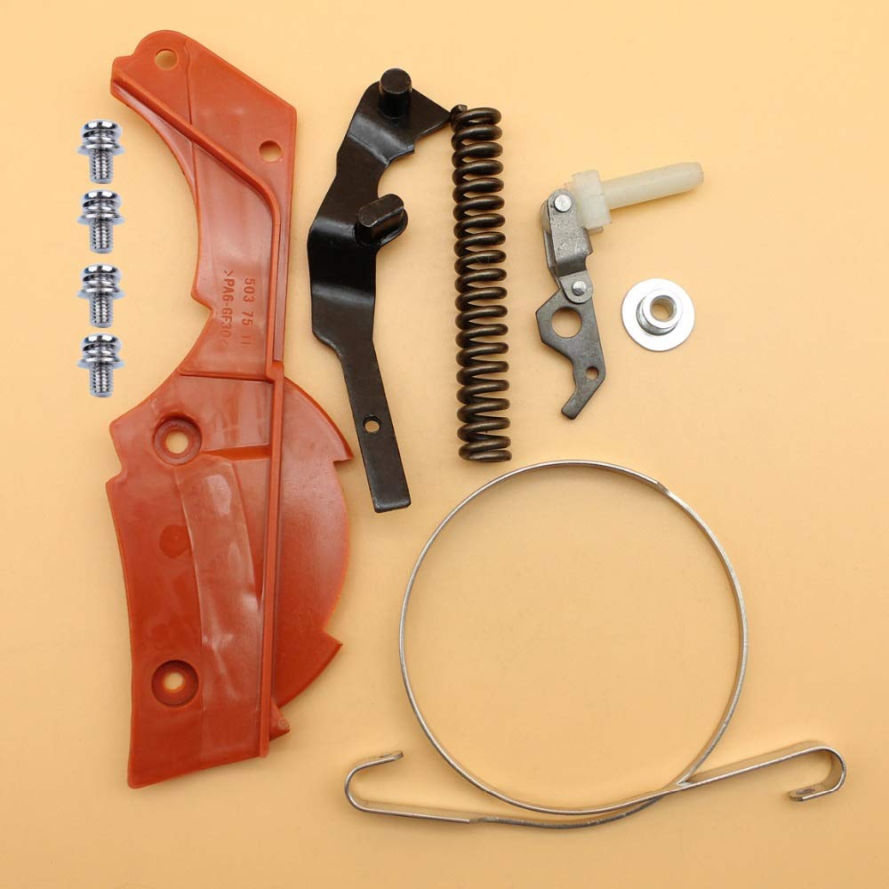 Kettensäge Reparatursatz Für Husqvarna 362 365 371 372 XP – Bremsband, Abdeckung, Feder, Kniegelenk & Schrauben Inklusive